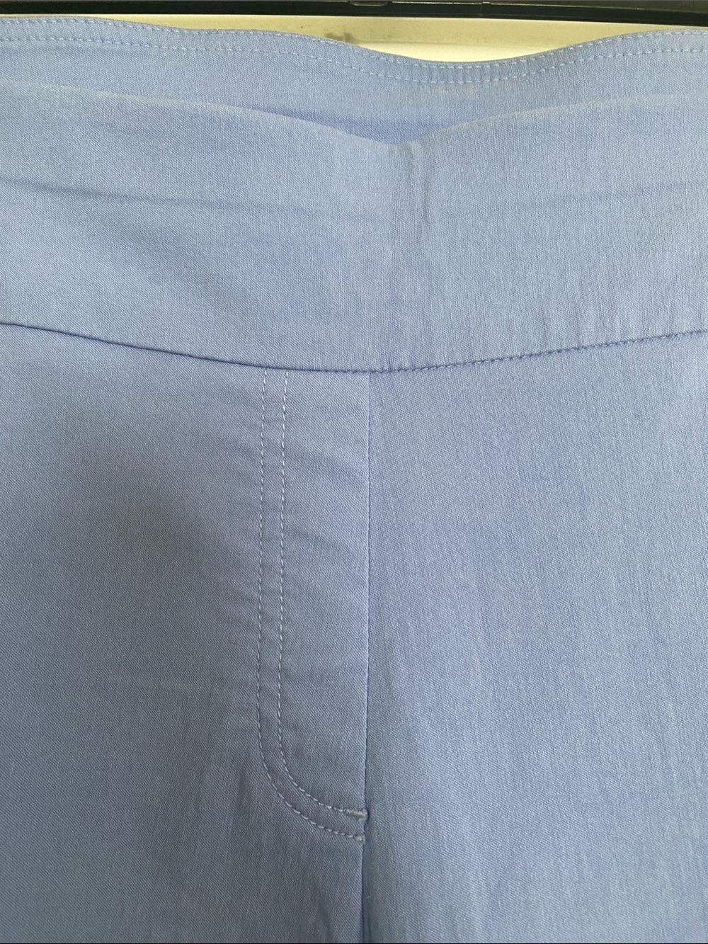 Ruby Rd. Periwinkle Cropped Knit Capris - Picture 3 of 7